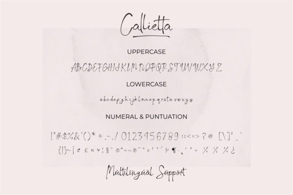 Callietta Font - Preview 6