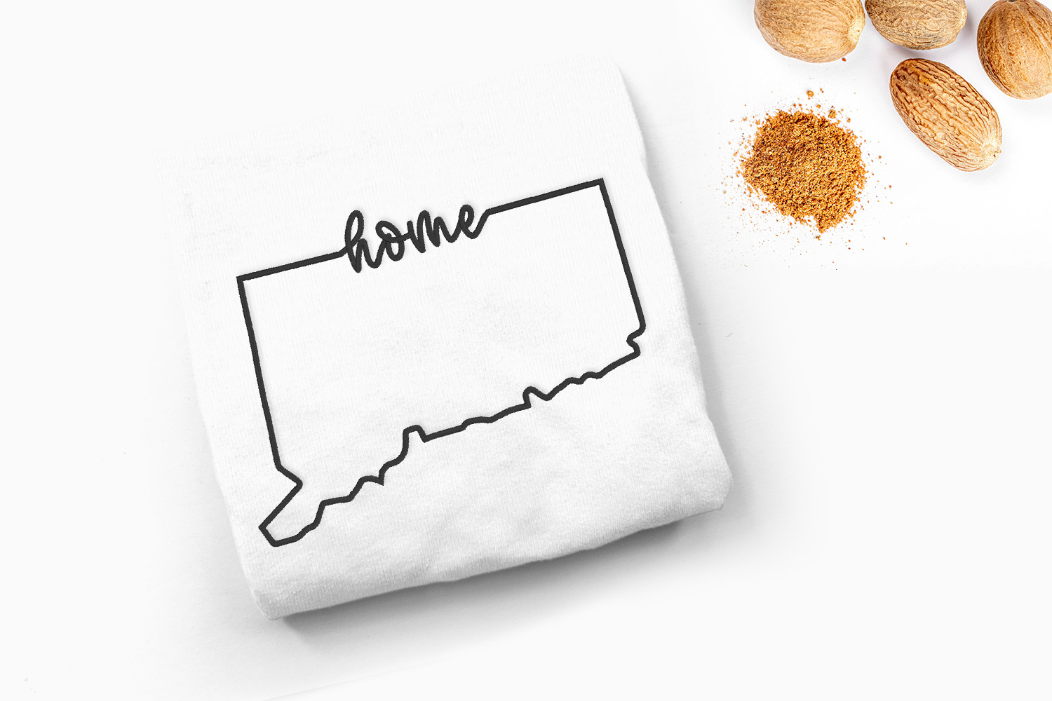 Connecticut Home State Outline