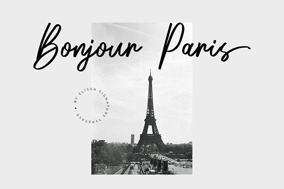 Elissa Signature Font - Preview 1