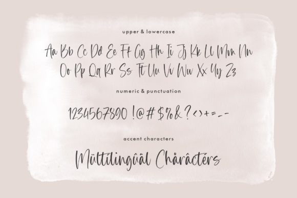 Fabulous Rabbit Handbrushed Script Font - Preview 5