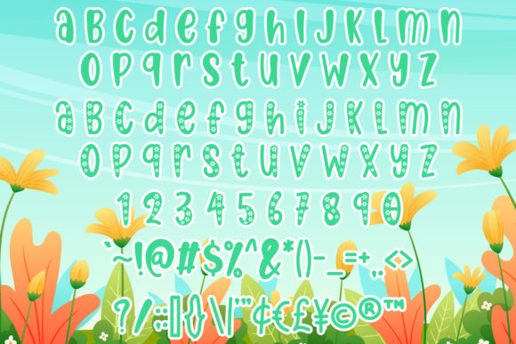 Flower Spring Font - Preview 3