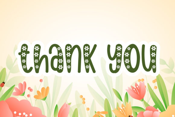 Flower Spring Font - Preview 4