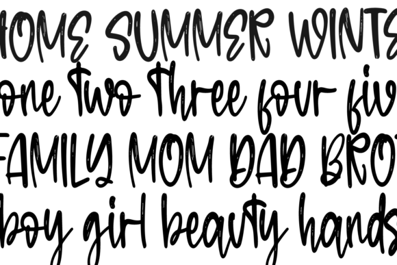 Flowers Sublimation Font - Preview 1
