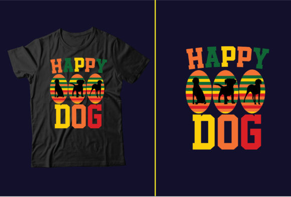 Happy Dog Graphic Print Templates By maidulislammahim2001