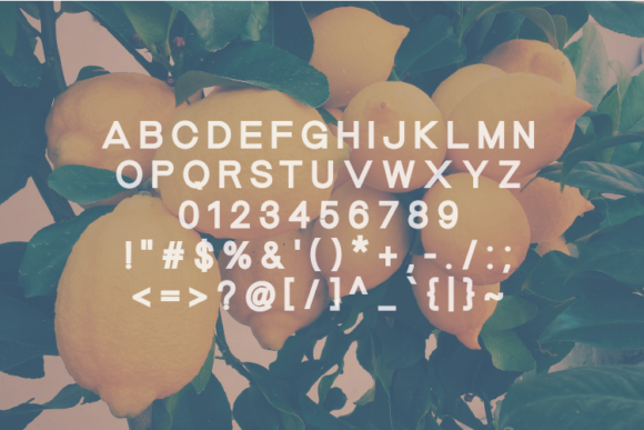 Lemonode Font PNG with transparent background - Preview 2