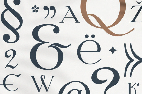 Letterature Font PNG with transparent background - Preview 1