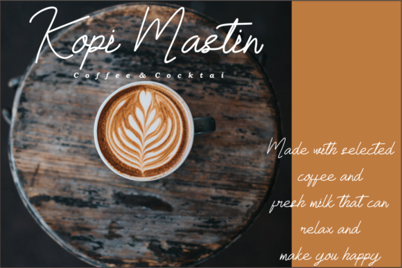 Menuju Senja Font PNG with transparent background - Preview 3