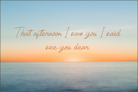 Menuju Senja Font PNG with transparent background - Preview 4
