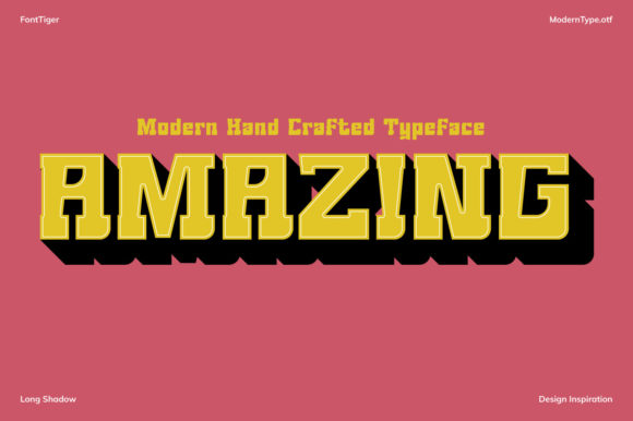 Modern Type Font PNG with transparent background - Preview 4