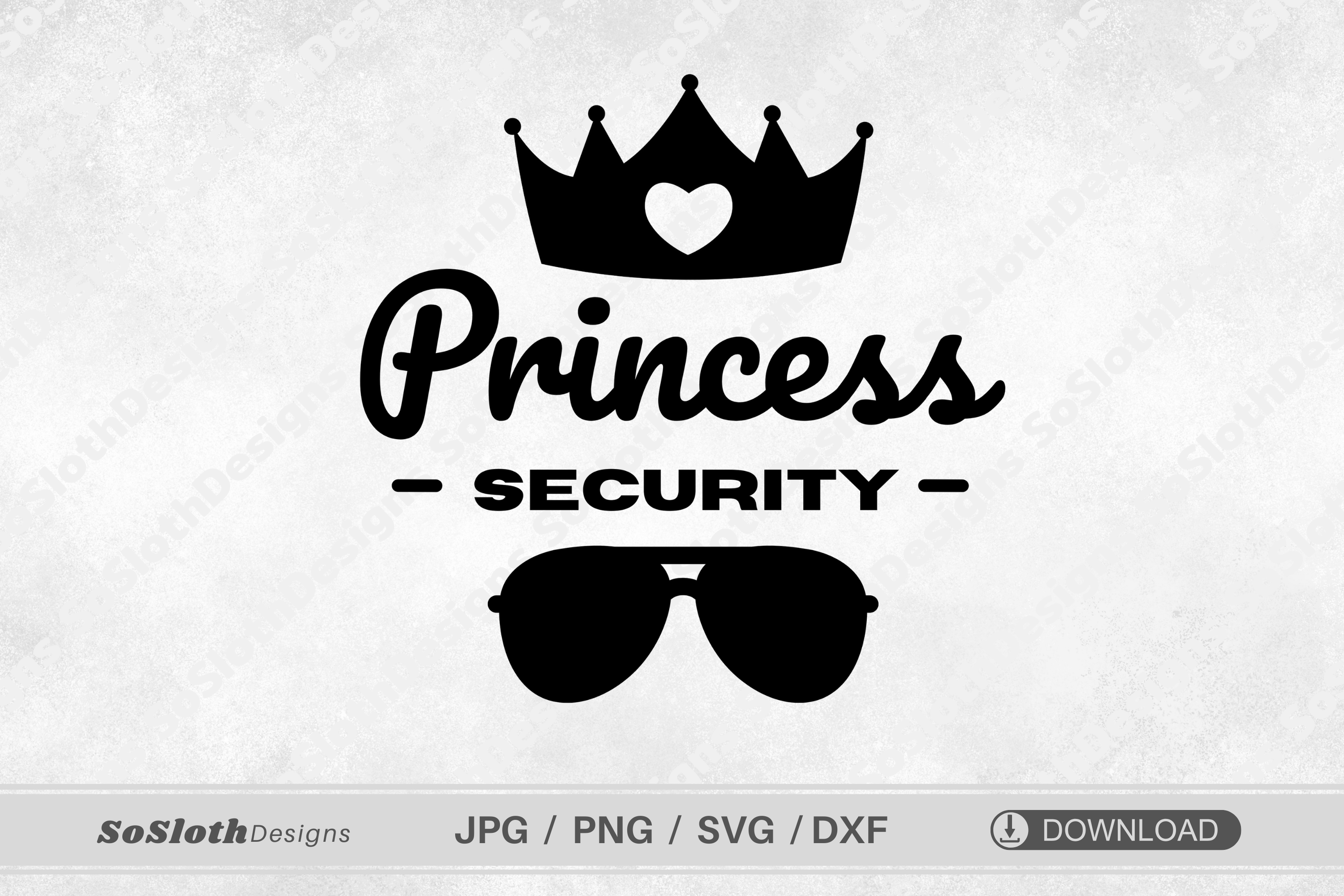 Princess Security Svg, Funny Dad Svg