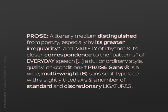Prose Font PNG with transparent background - Preview 1