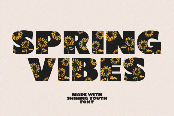 Shining Youth Font PNG with transparent background - Preview 3