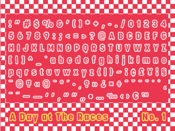 A Day at the Races Font - Preview 1