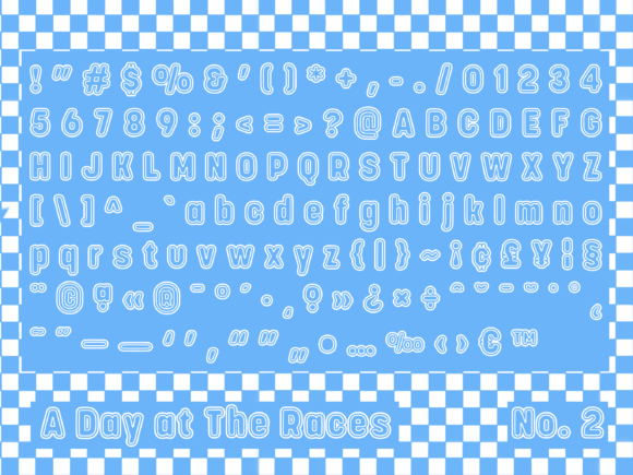 A Day at the Races Font - Preview 2