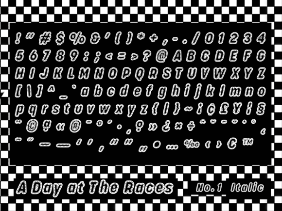 A Day at the Races Font - Preview 3