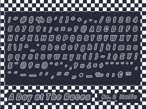 A Day at the Races Font - Preview 4