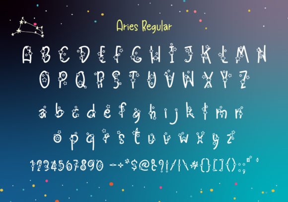 Aries Font - Preview 1