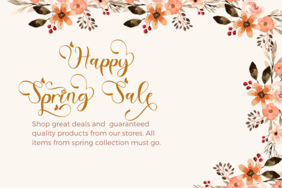Beautiful Spring Font - Preview 1