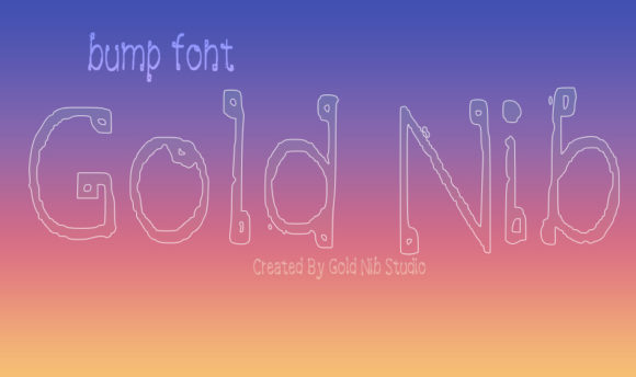 Bump Font - Preview 1
