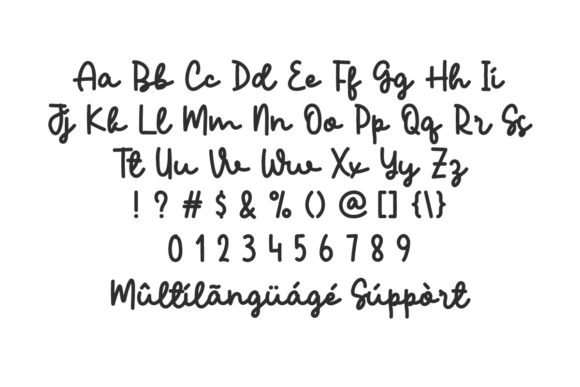 Choco Mellow Font PNG with transparent background - Preview 4