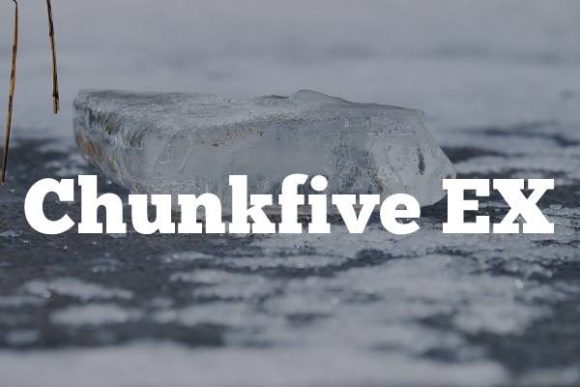Chunkfive Serif-Schriftarten Schriftart Von Freebies