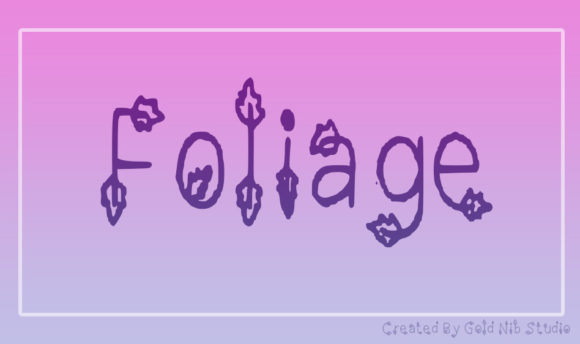 Foliage Font - Preview 1