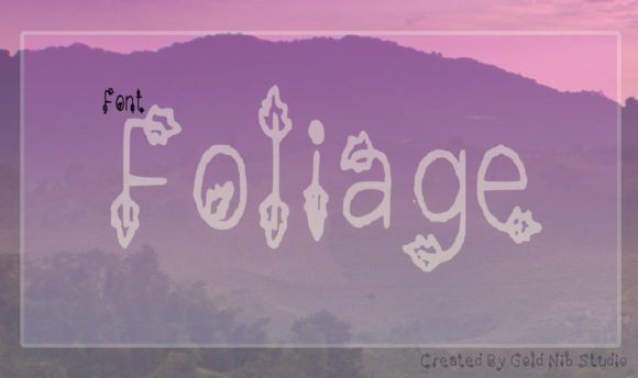 Foliage Font - Preview 2