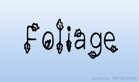 Foliage Font - Preview 3