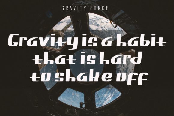 Gravity Force Font - Preview 1