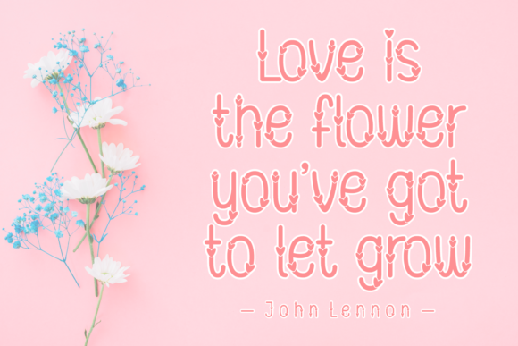 Just Love You Font PNG with transparent background - Preview 1