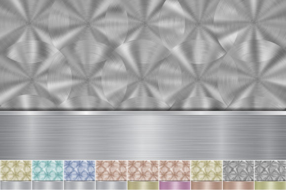 Metal Background with Polished Plate
