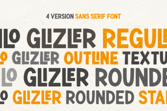 Milo Glizler Family Font PNG with transparent background - Preview 1