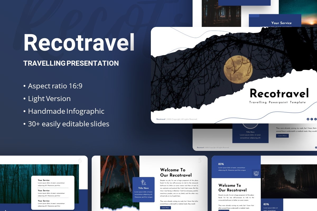 Presentation Template - Recotravel Graphic by dijimedia · Creative Fabrica