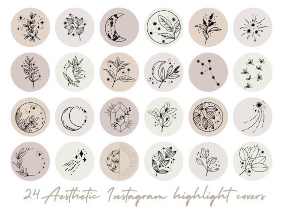 Aesthetic Instagram Highlight Covers - Digital
