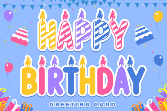 Birthday Candle Font - Preview 1
