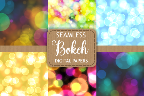 Free Bokeh Lights Seamless Patterns