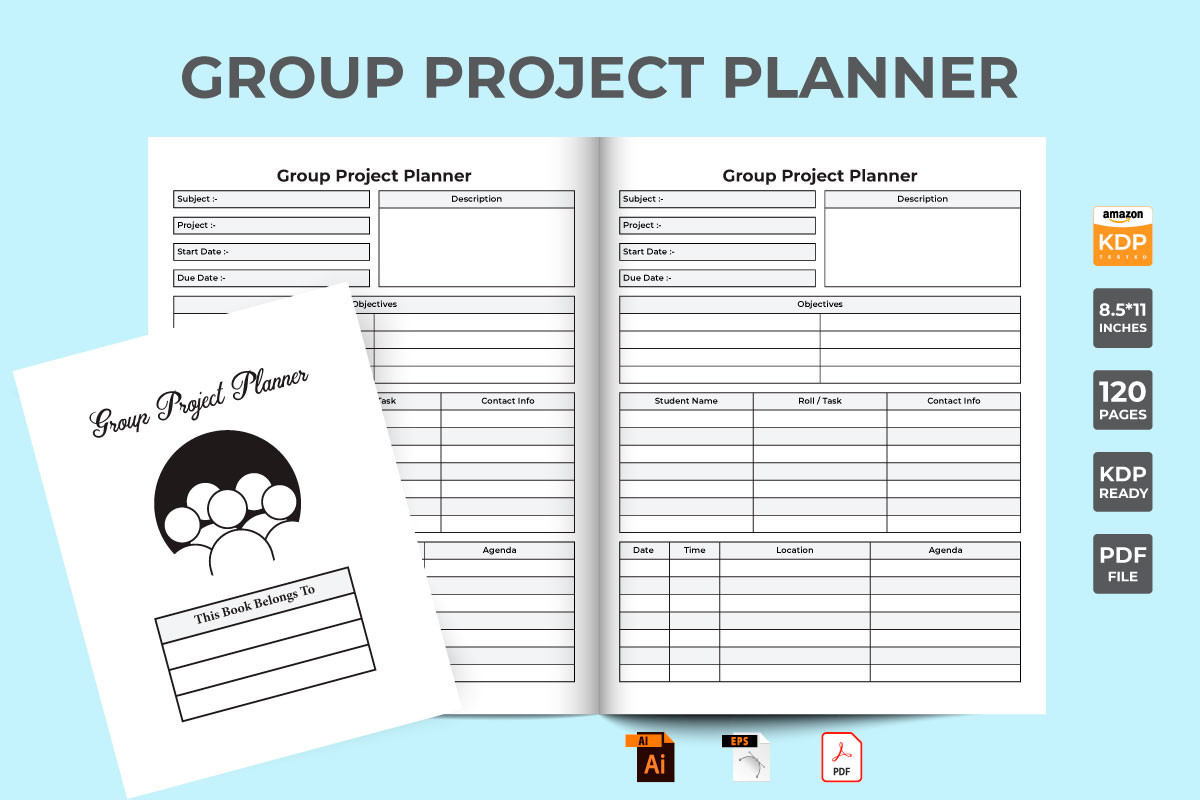 Group Project Journal KDP Interior Graphic by iftikharalam · Creative ...