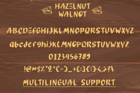 Hazelnut Walnot Font - Preview 4