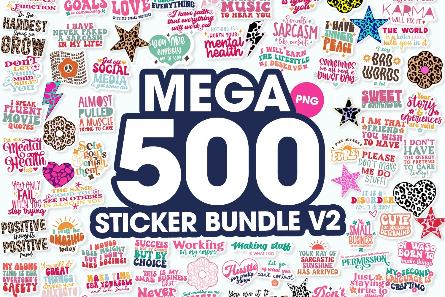 Mega PNG Sticker Bundle