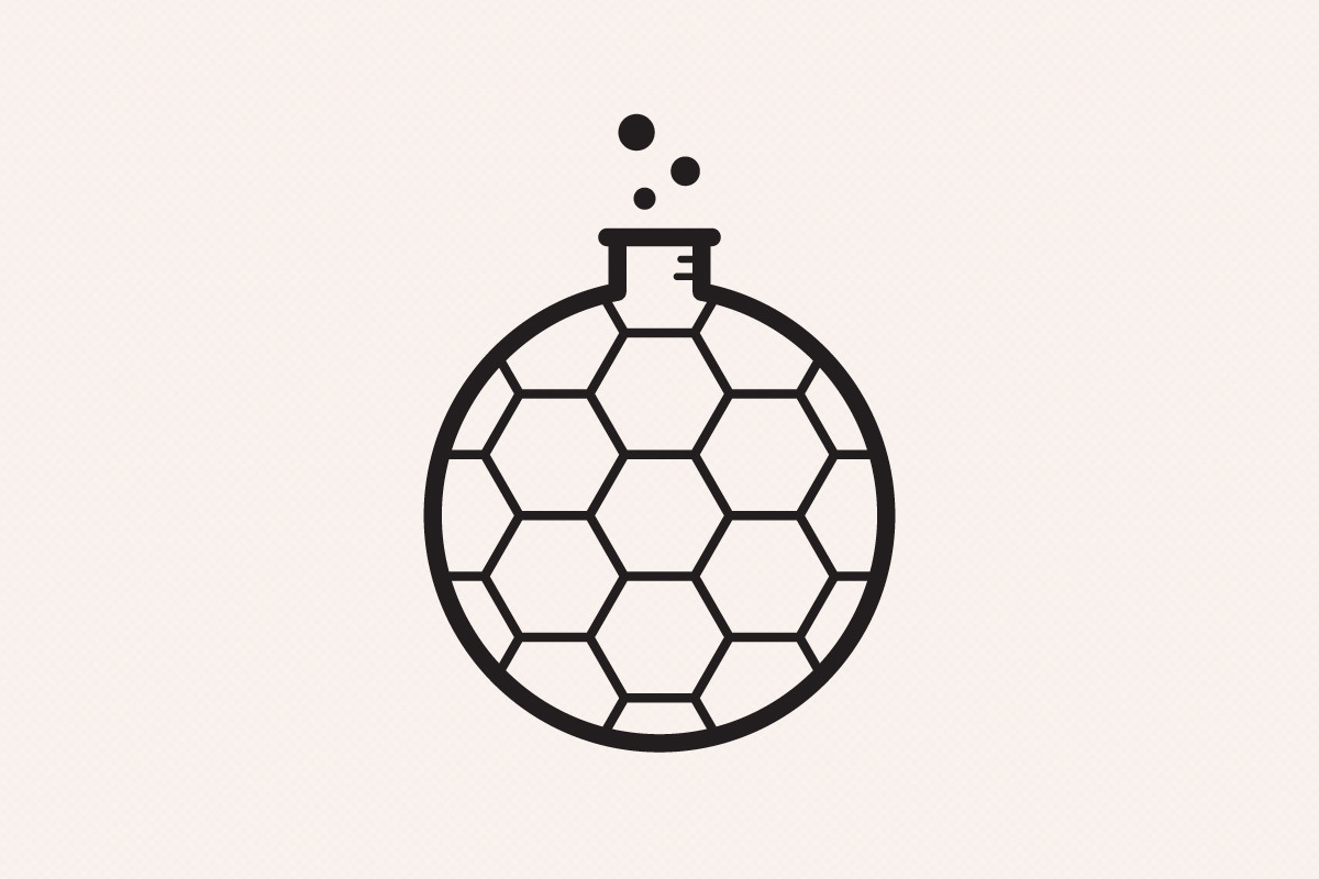 Football Lab Vector Soccer Football Ball Lab Outline Graphic by sargatal · Creative Fabrica