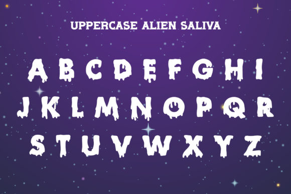Alien Saliva Font - Preview 1