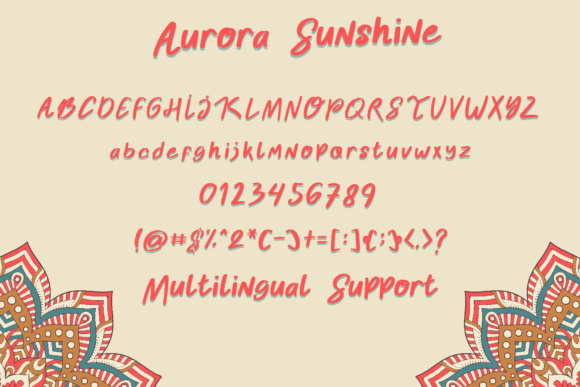 Aurora Sunshine Font - Preview 3