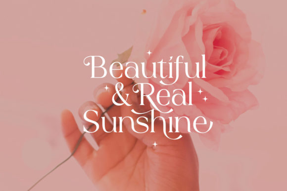 Blushing Rose Font PNG with transparent background - Preview 1