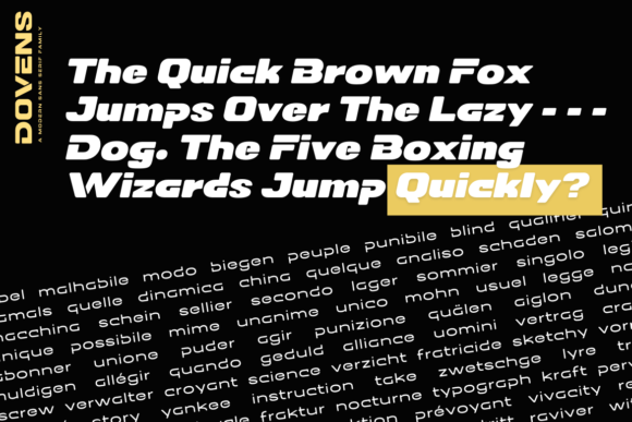 Dovens Font - Preview 2