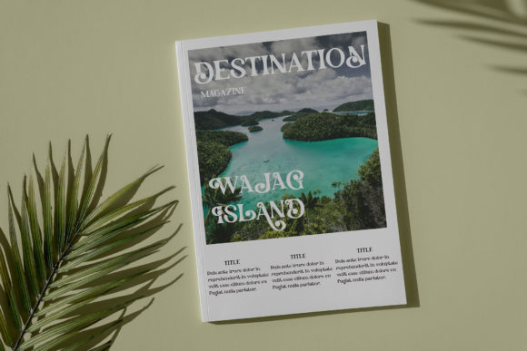Padar Island Font PNG with transparent background - Preview 3