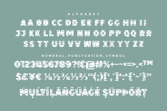 Small Leaves Font PNG with transparent background - Preview 4
