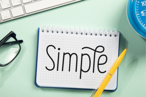 Smooth of Simplicity Font PNG with transparent background - Preview 1