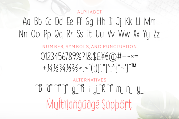 Smooth of Simplicity Font PNG with transparent background - Preview 4