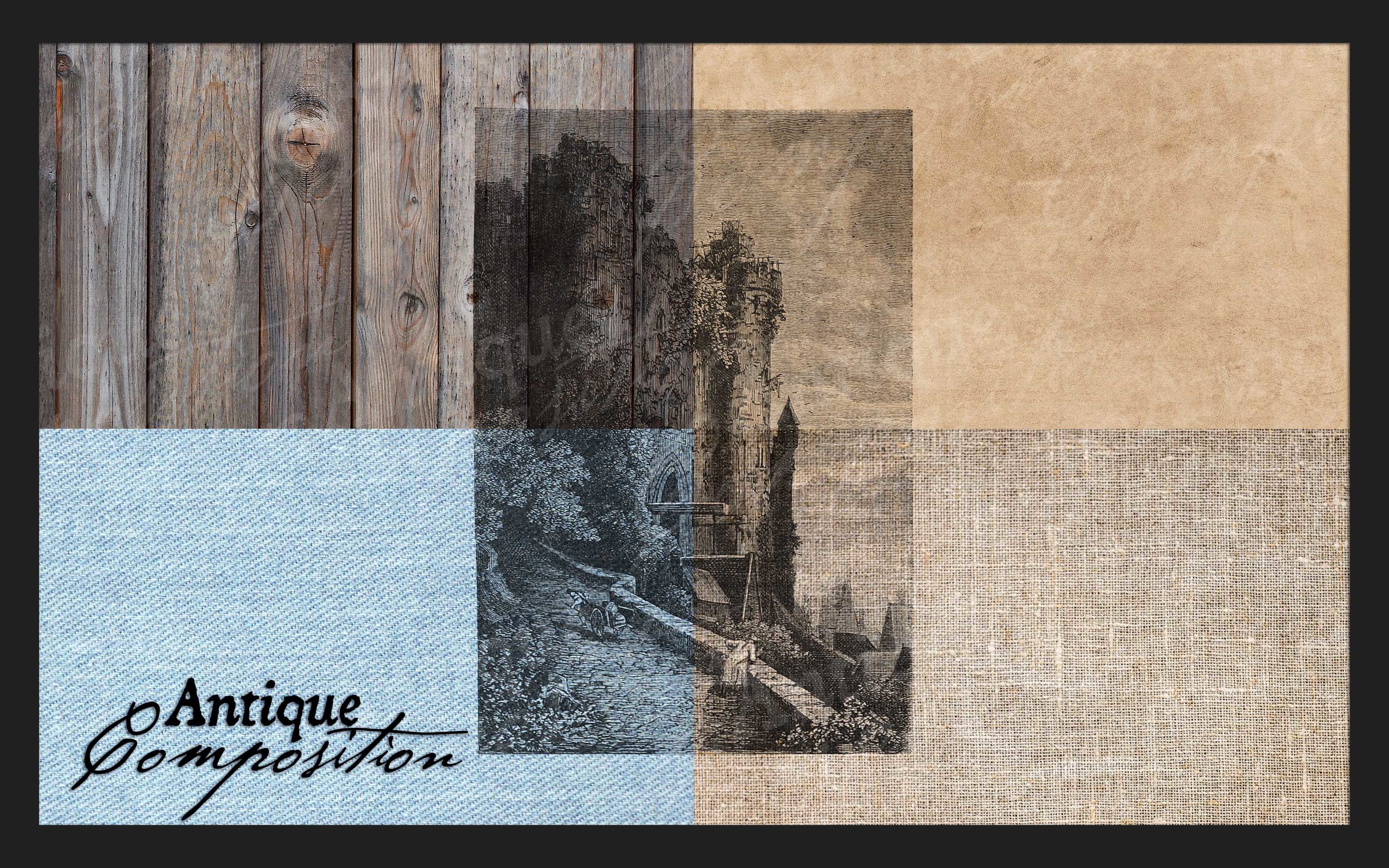 Vintage Castle Graphic by Antique Composition · Creative Fabrica