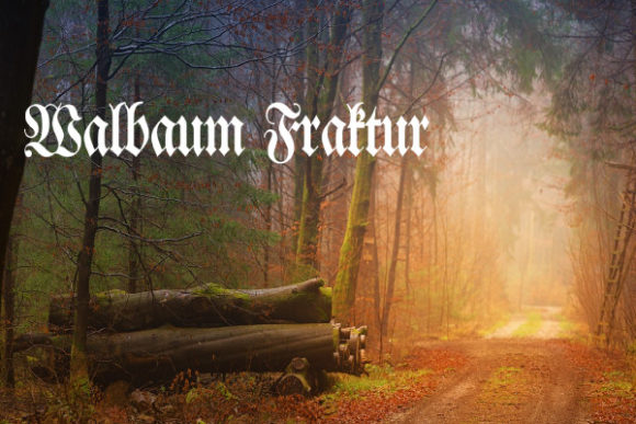 Walbaum Fraktur Gebrochene Schriftarten Schriftart Von Freebies
